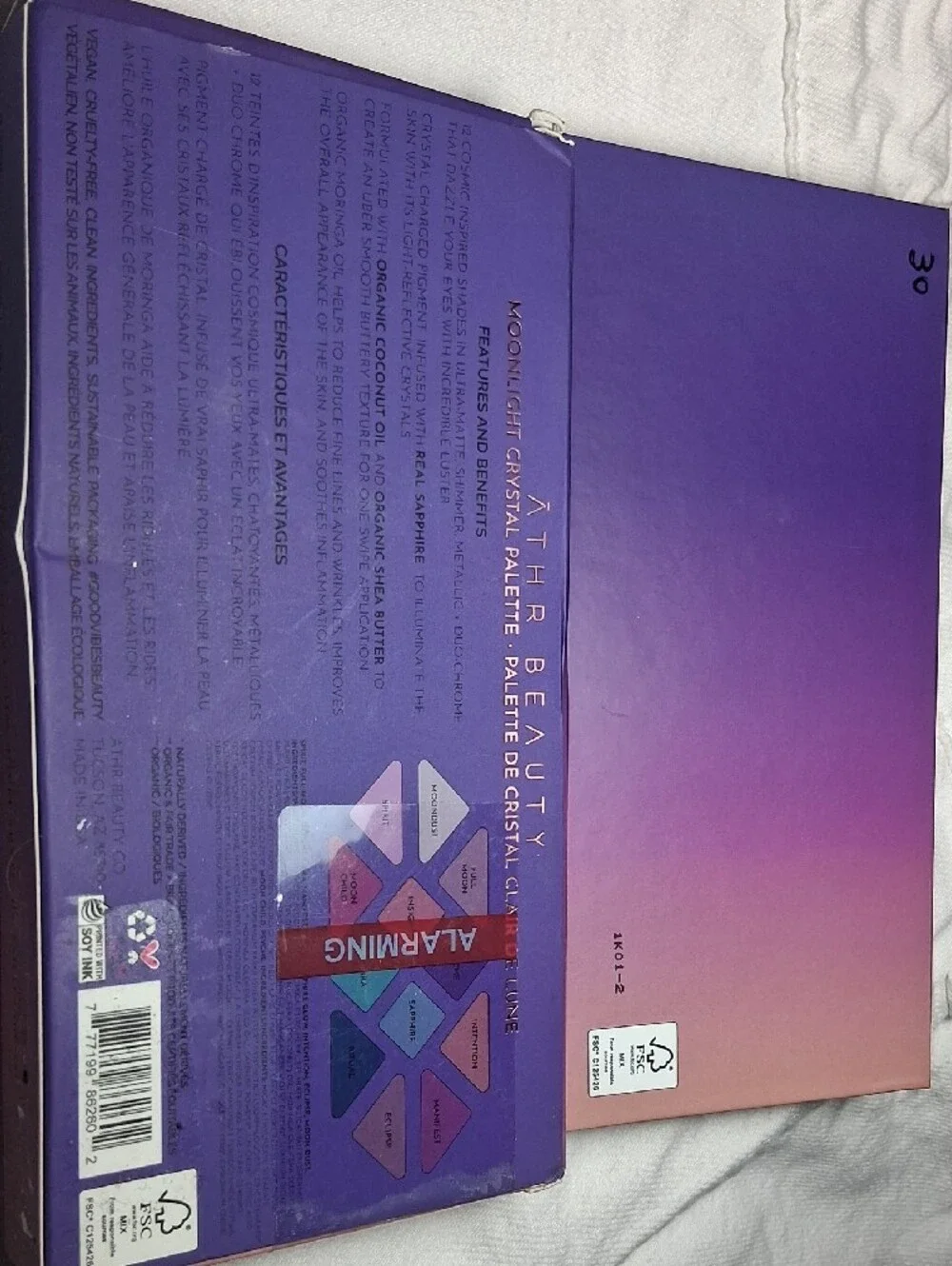 ATHR Beauty Purple Eyeshadow Palette